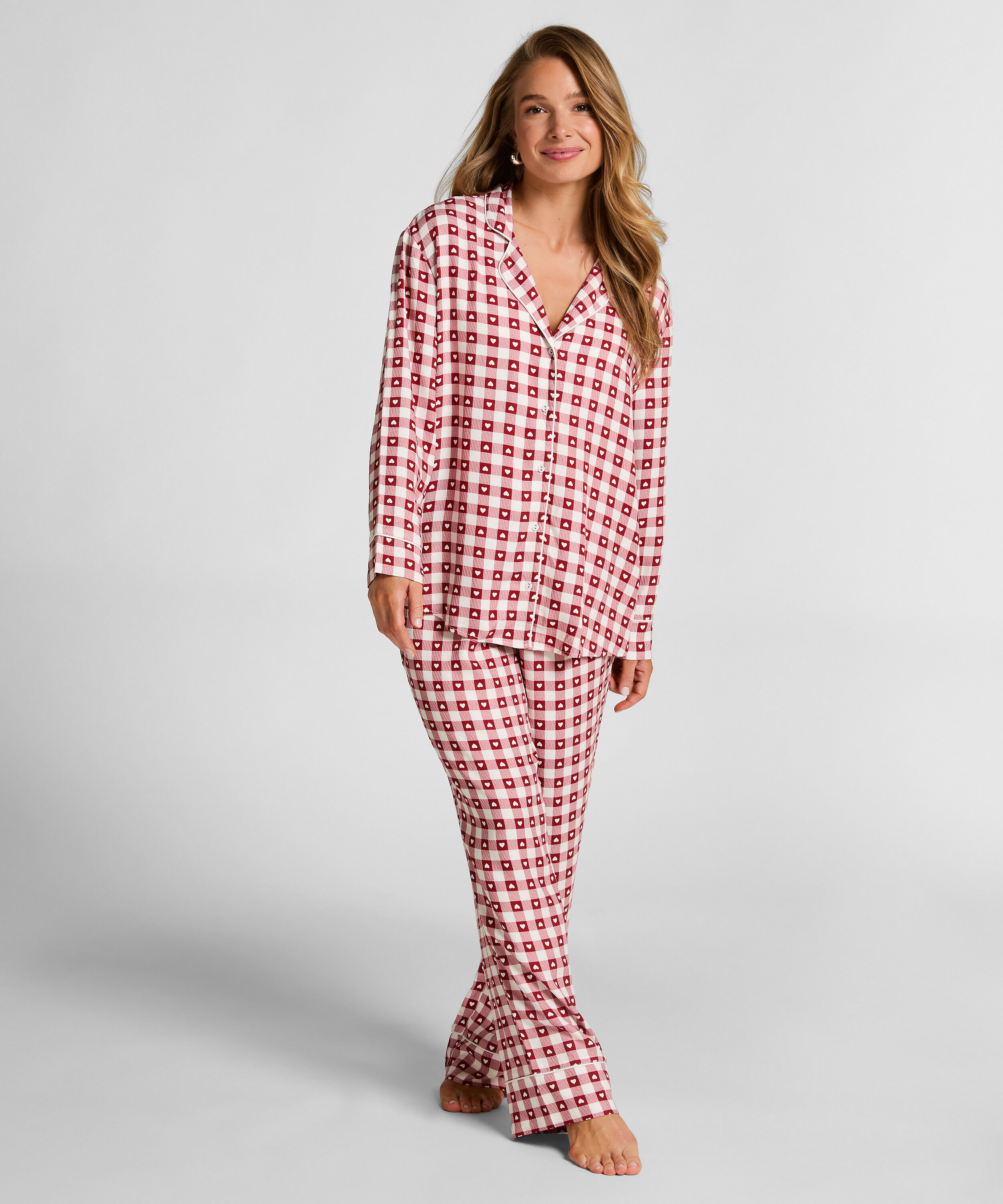 Pyjama en sergé, Rouge Pyjama en sergé, Rouge