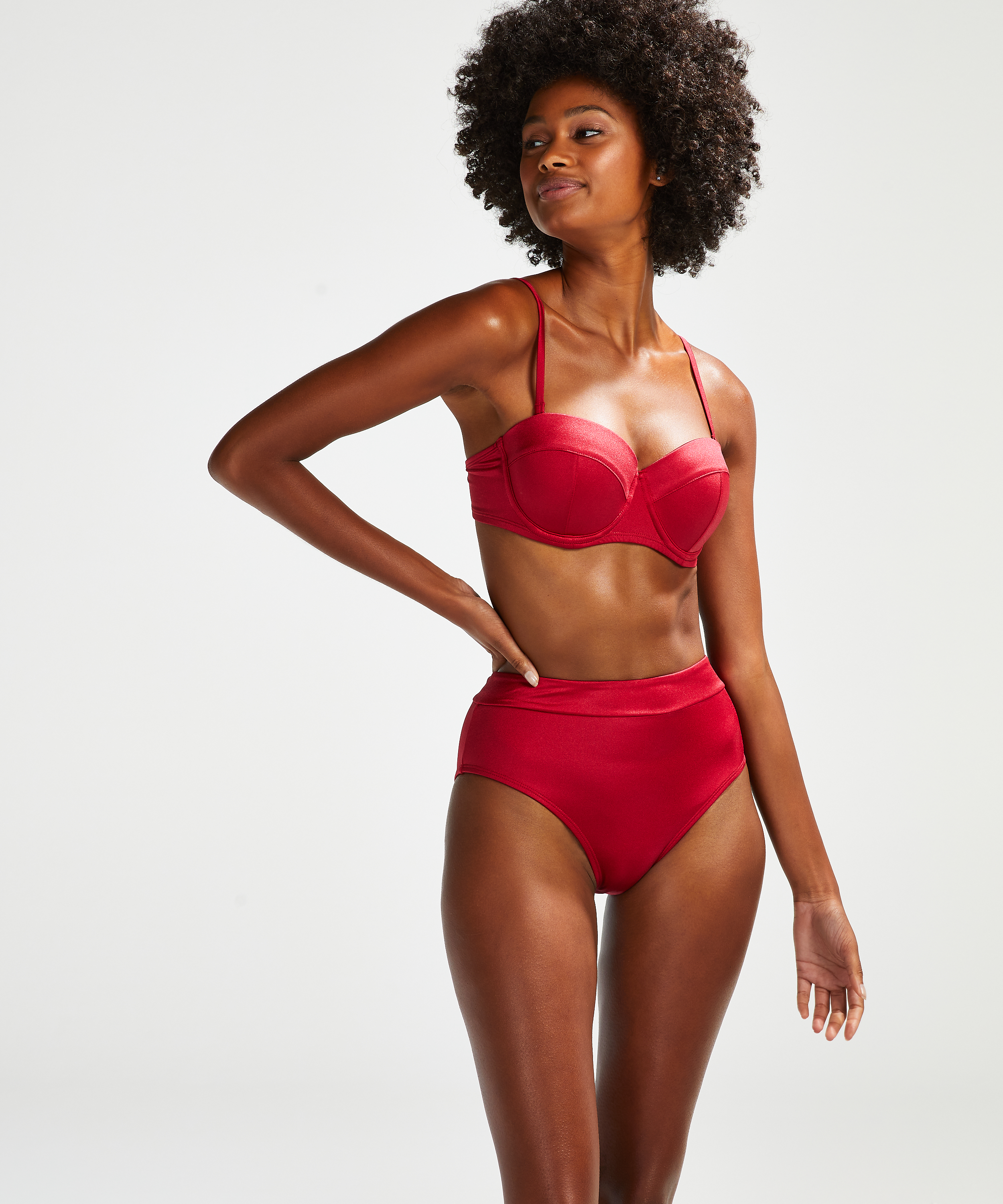 Bas de bikini haut Lola, Rouge, main