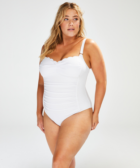 Maillot de bain Scallop Dreams Ocean, Blanc