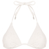 Haut de bikini triangle Giselle, Blanc