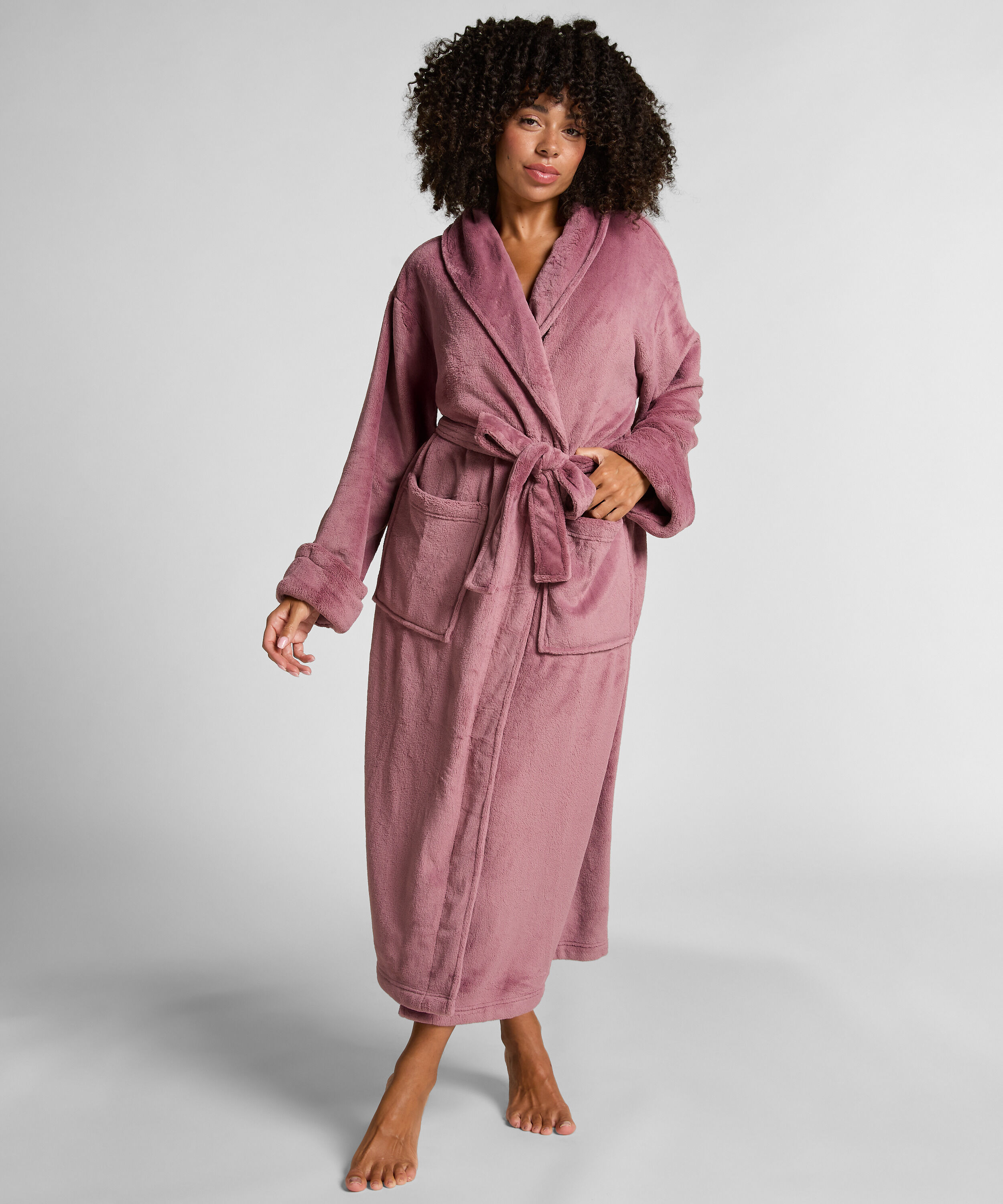 Peignoir en polaire douce, Violet