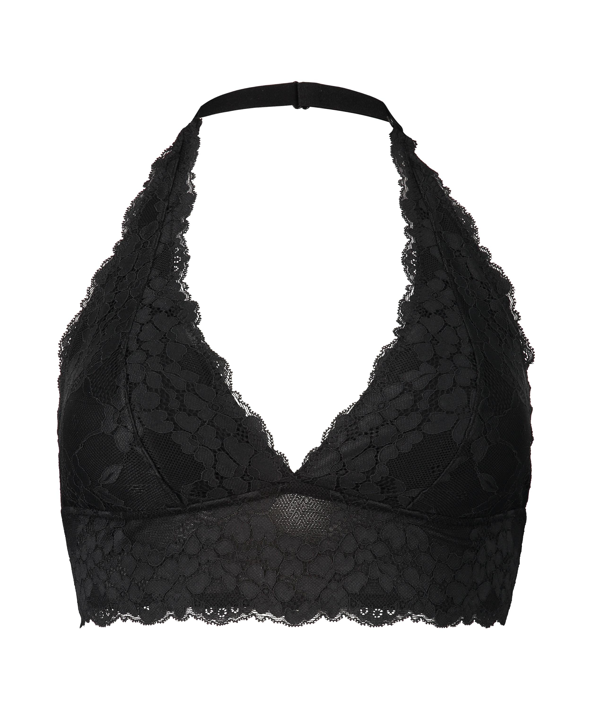 Brassière Halter Rosalyn préformée, Noir, main