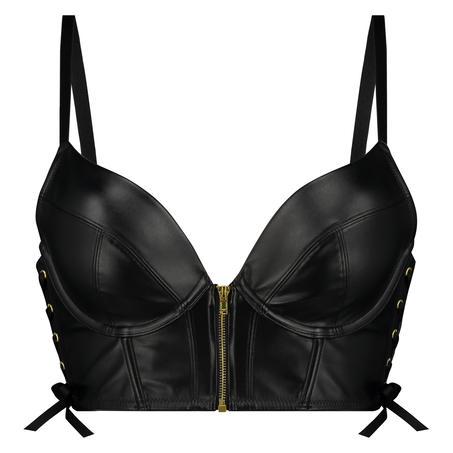 Soutien-gorge à armatures préformé push-up Manu, Noir