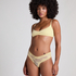 Slip brésilien V-shape mesh, Jaune