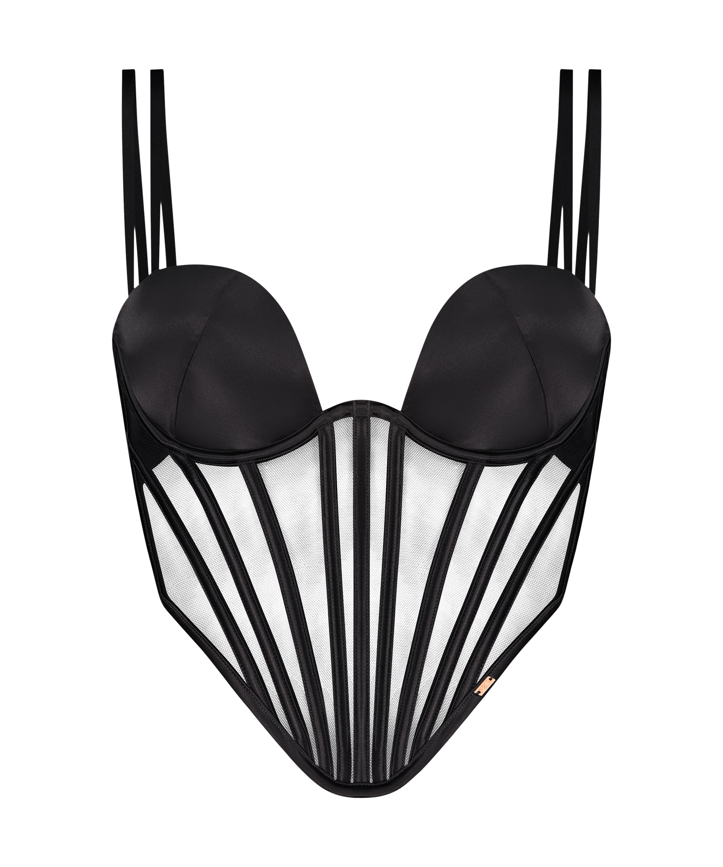 Bustier Paige, Noir, main