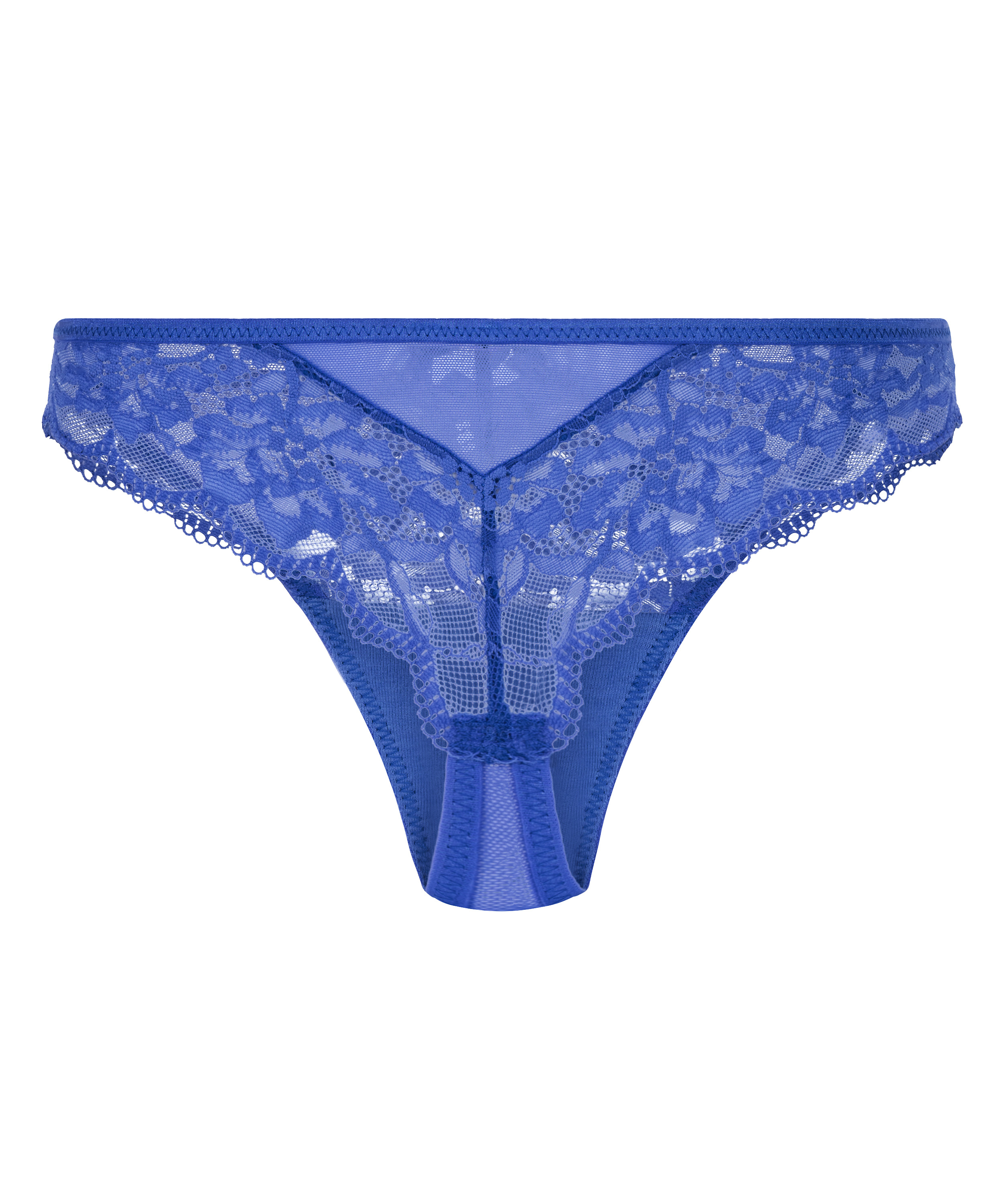 Slip brésilien Lorna, Bleu, main
