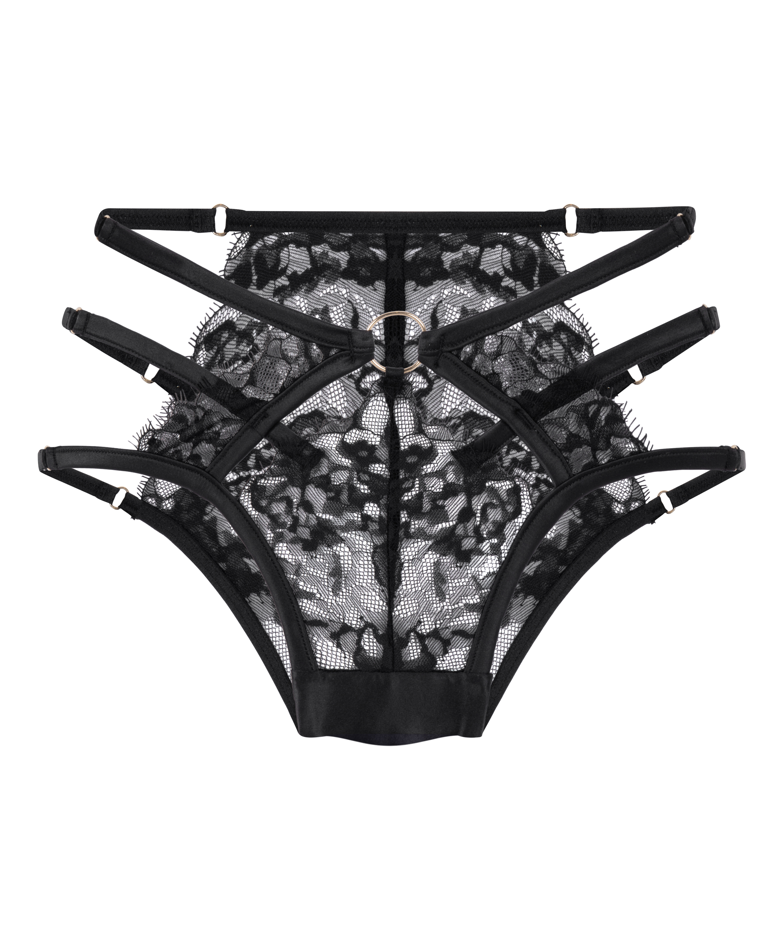 Culotte brésilienne Nienke, Noir, main