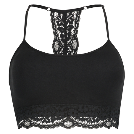Brassière sans couture Marine, Noir