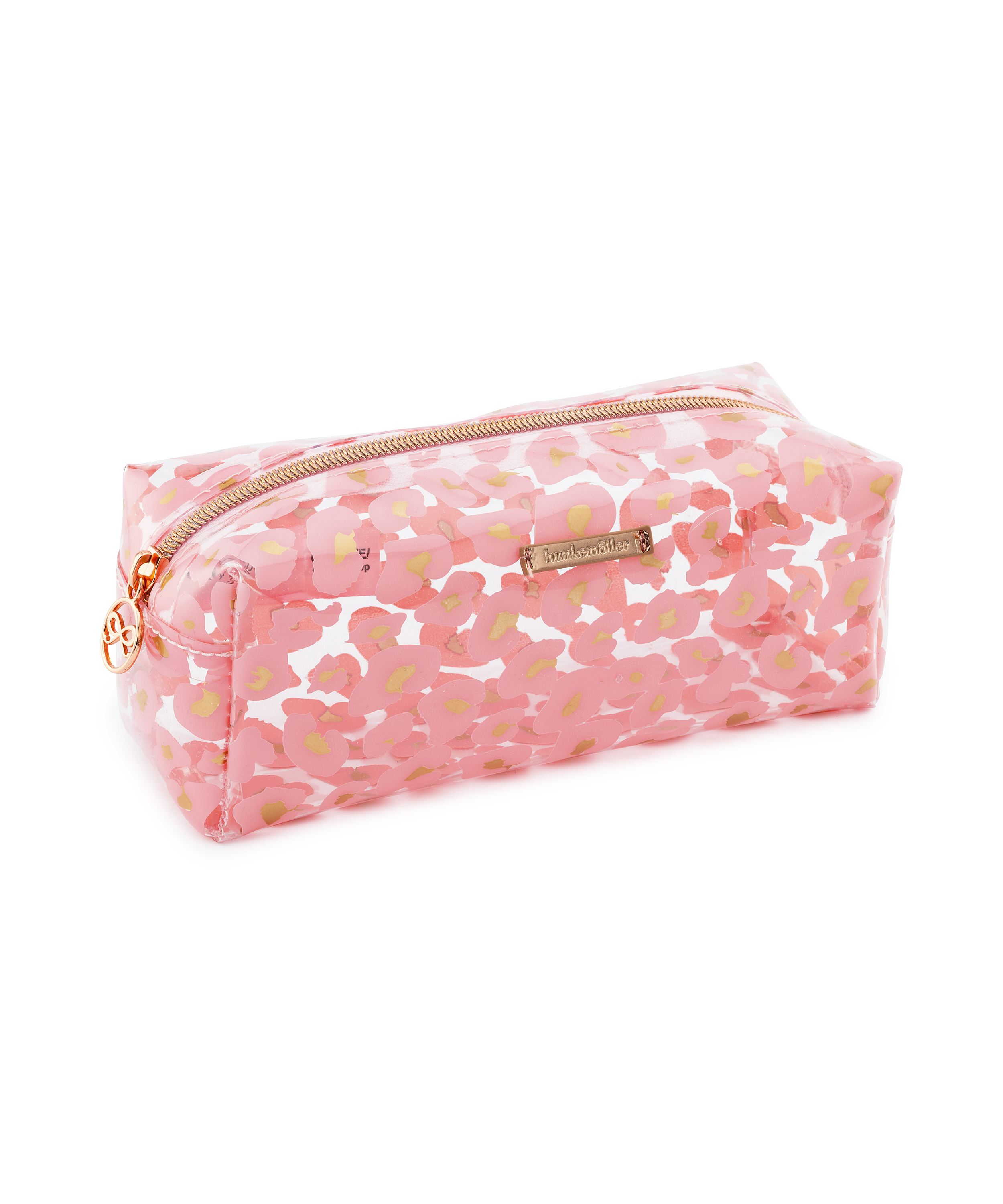 Trousse de maquillage Leopard, Rose, main