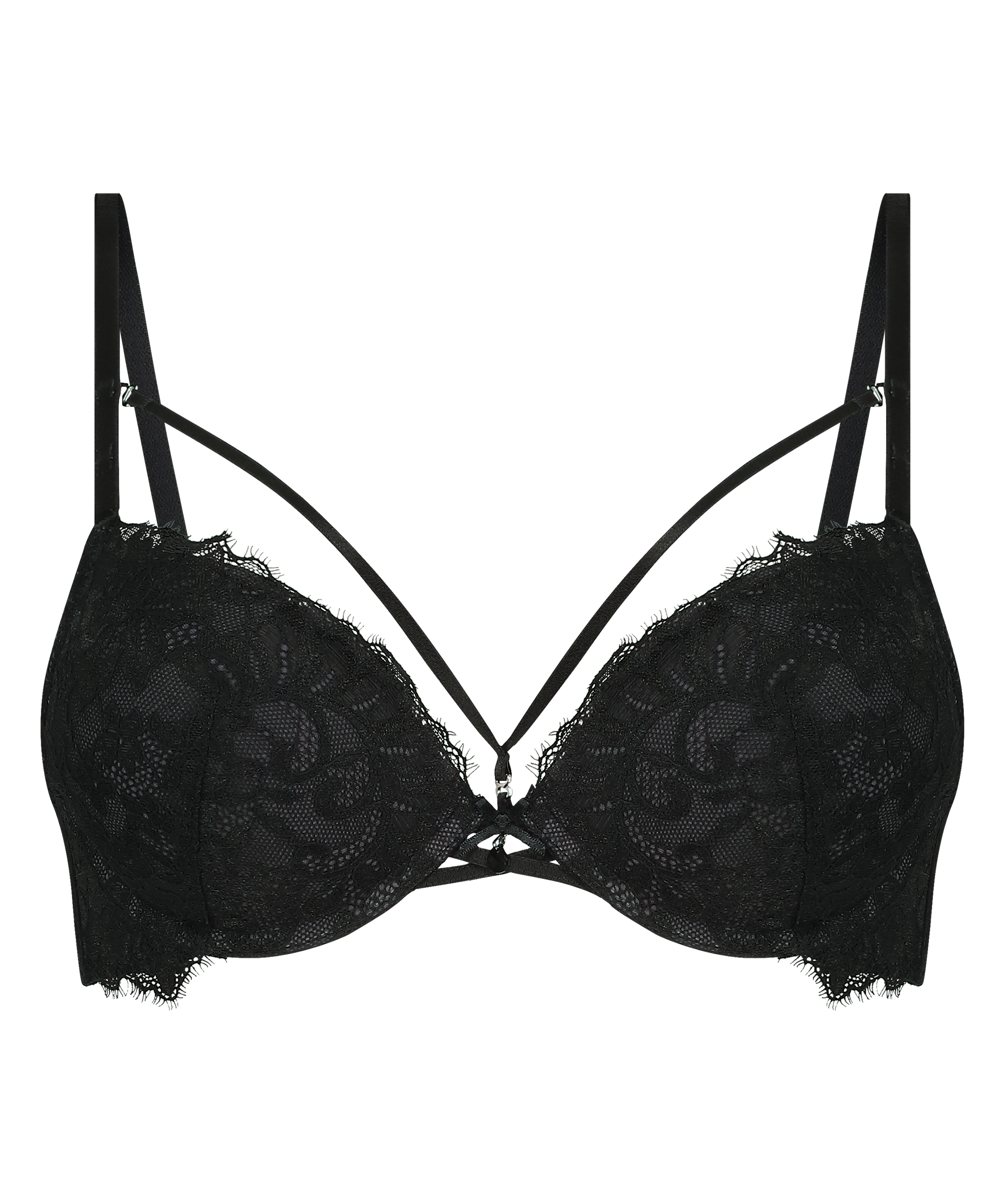 Soutien-gorge à armatures maximiseur préformé Char, Noir, main