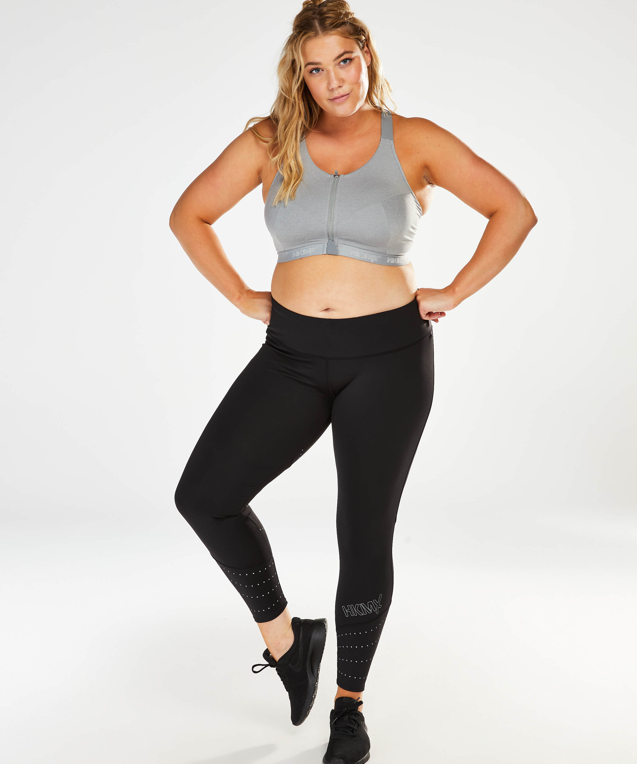 HKMX Soutien-gorge de sport The Pro Maintien niveau 3, Gris, main