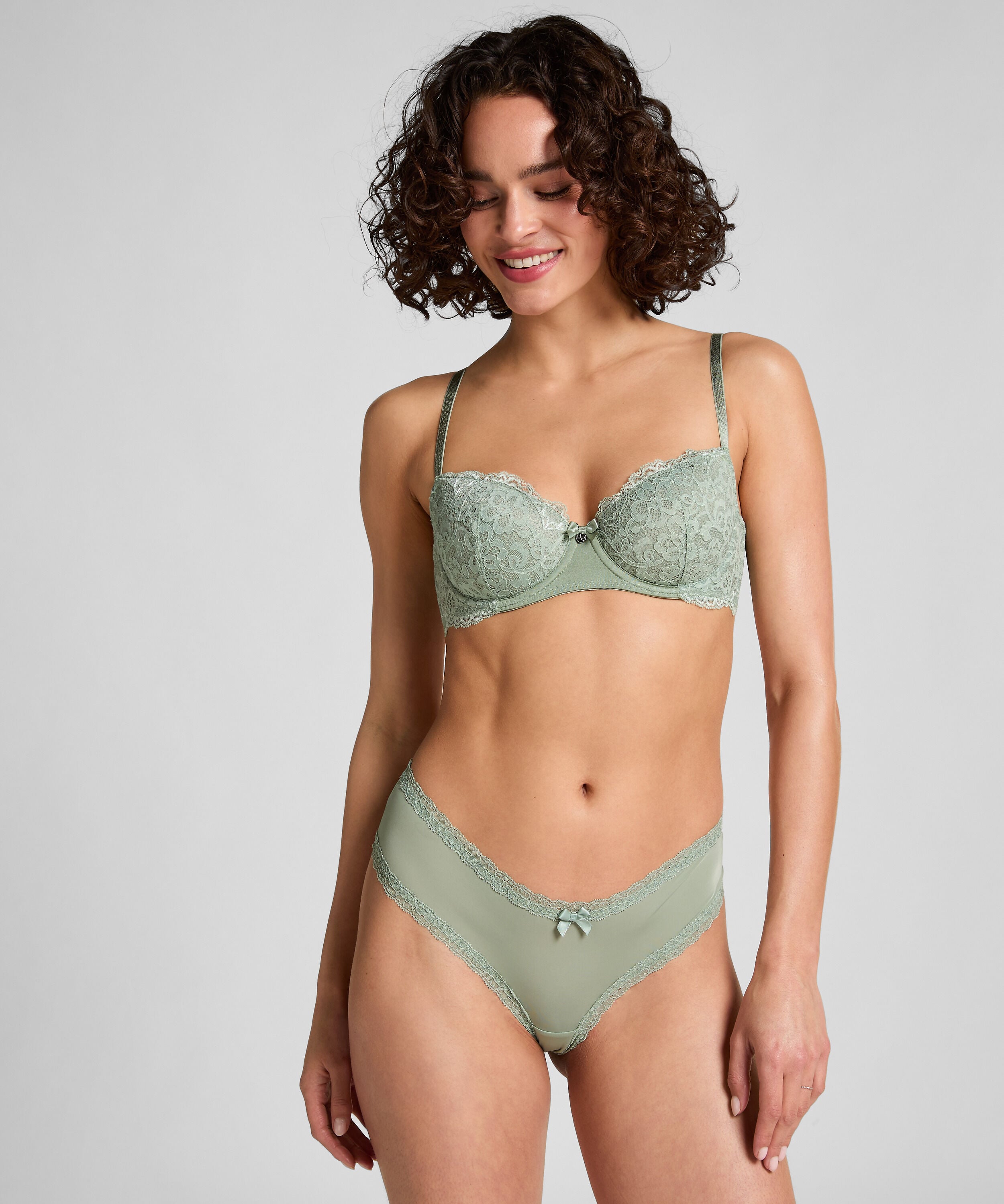 Slip brésilien en forme de V London, Vert Slip brésilien en forme de V London, Vert
