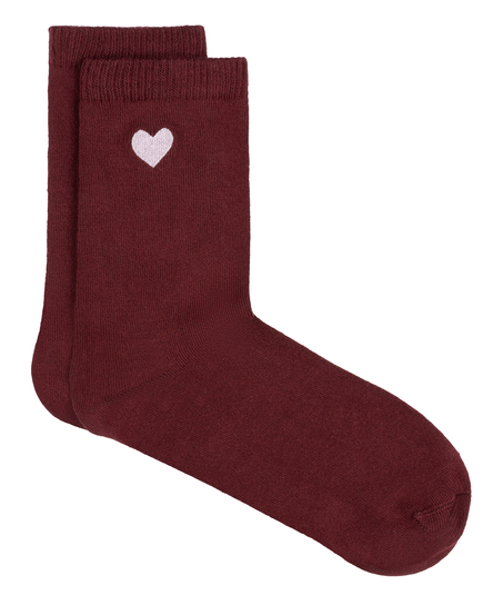 Chaussettes courtes en modal, Rouge