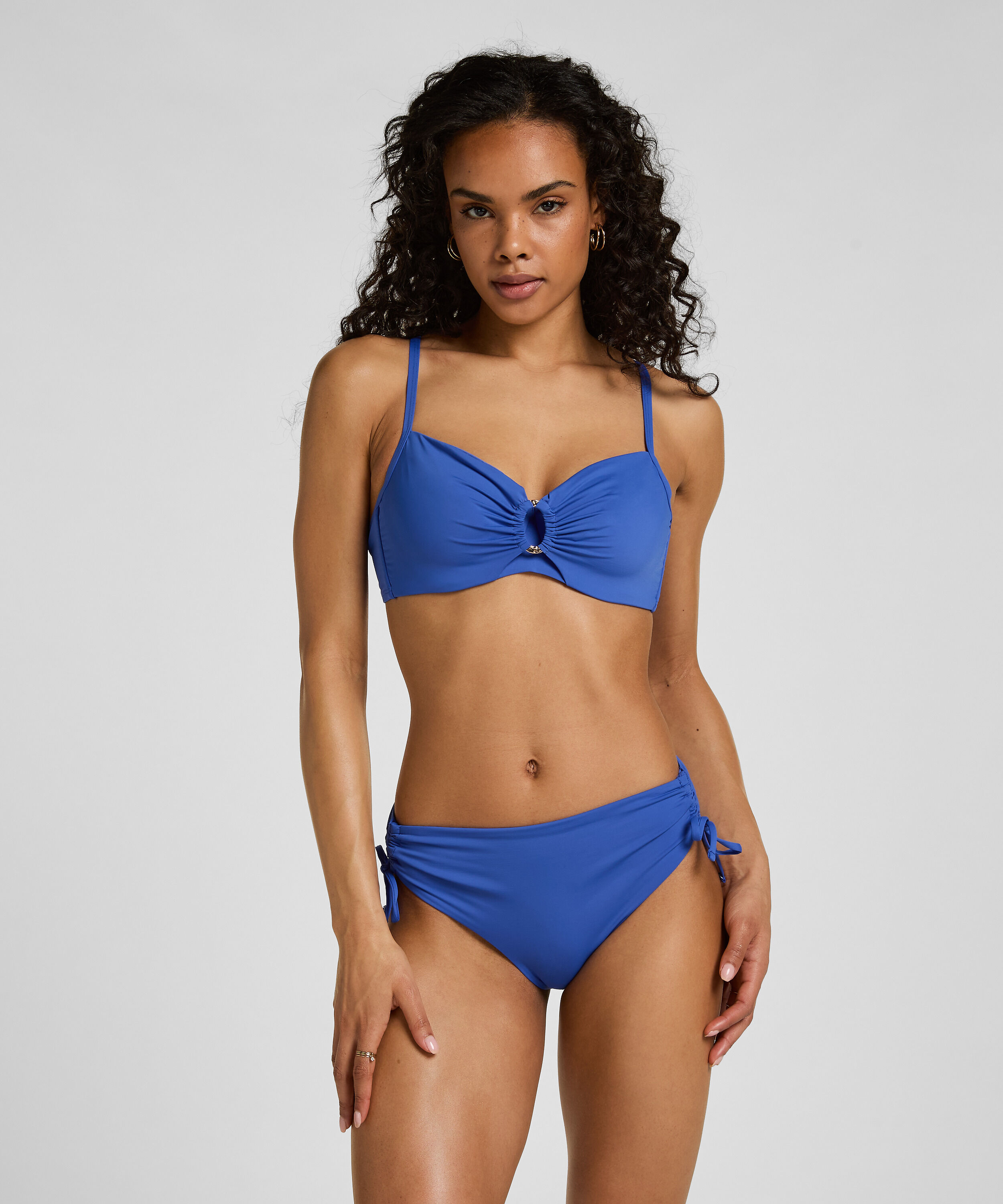 Midi Bikini Bottom Luxe, Bleu