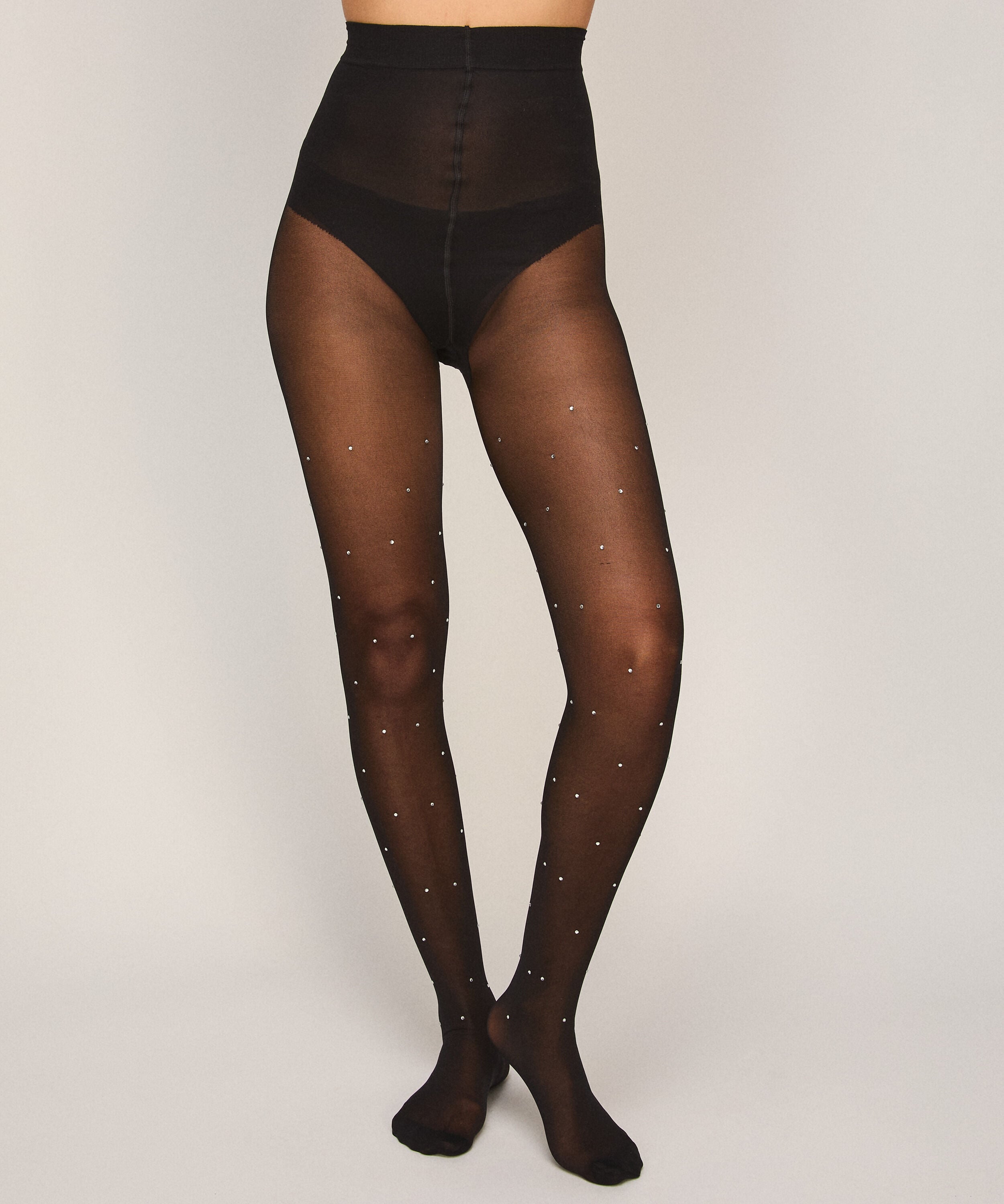 Collant 15 Deniers Allover Rhinestones, Noir Collant 15 Deniers Allover Rhinestones, Noir