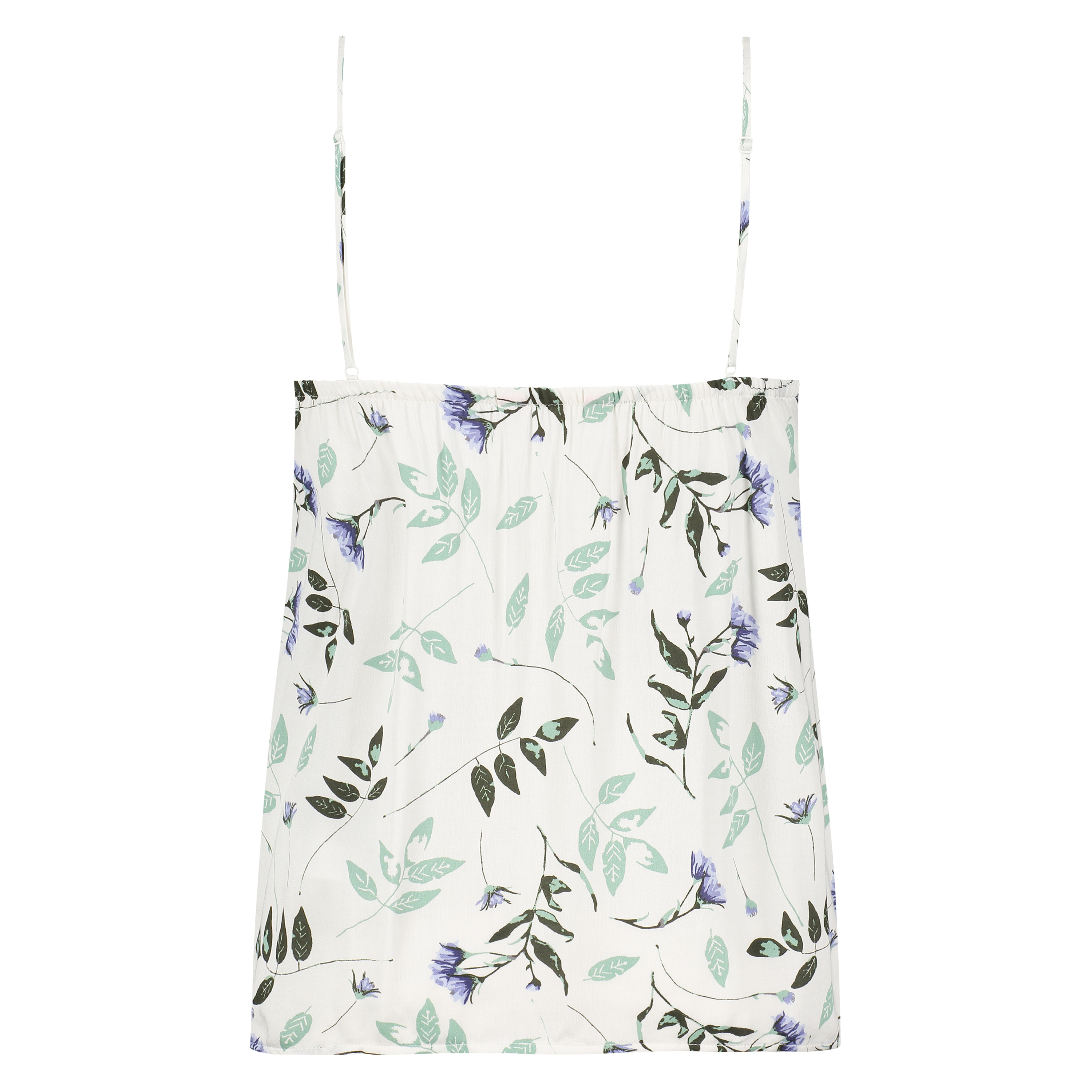 Camisole pressed feuilles, Blanc, main