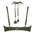 Haut de bikini préformé à armatures Scallop, Vert