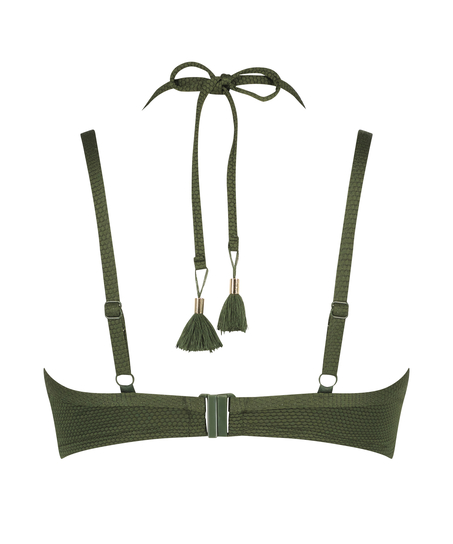 Haut de bikini préformé à armatures Scallop, Vert