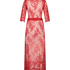 Long Kimono Allover Lace, Rouge