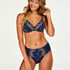 Slip taille haute Diva, Bleu