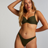 Slip de Bikini Échancrés Luxe, Vert