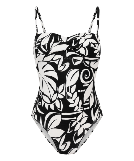 Maillot de bain bandeau Maurice, Noir