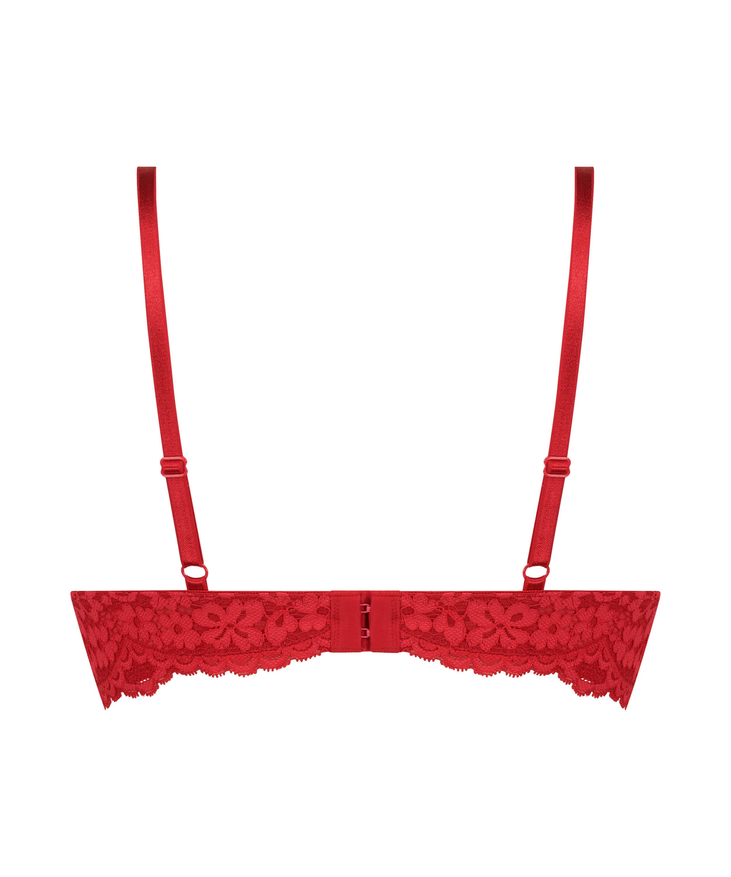 Soutien-gorge push-up à armatures rembourré Rose, Rouge, main