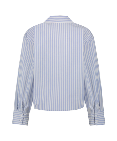 Haut de pyjama en Coton, Bleu