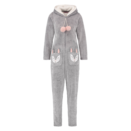 Onesie Fleece Novelty, Gris