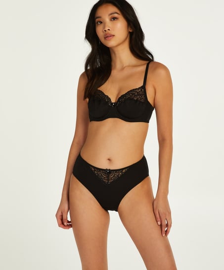 Slip taille haute Sophie, Noir
