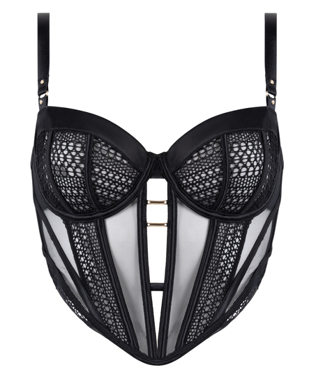 Soutien-gorge longline à armatures non rembourré Missy, Noir