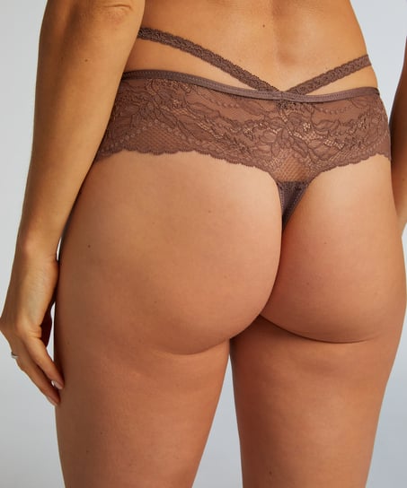 Boxer string Francesca, marron