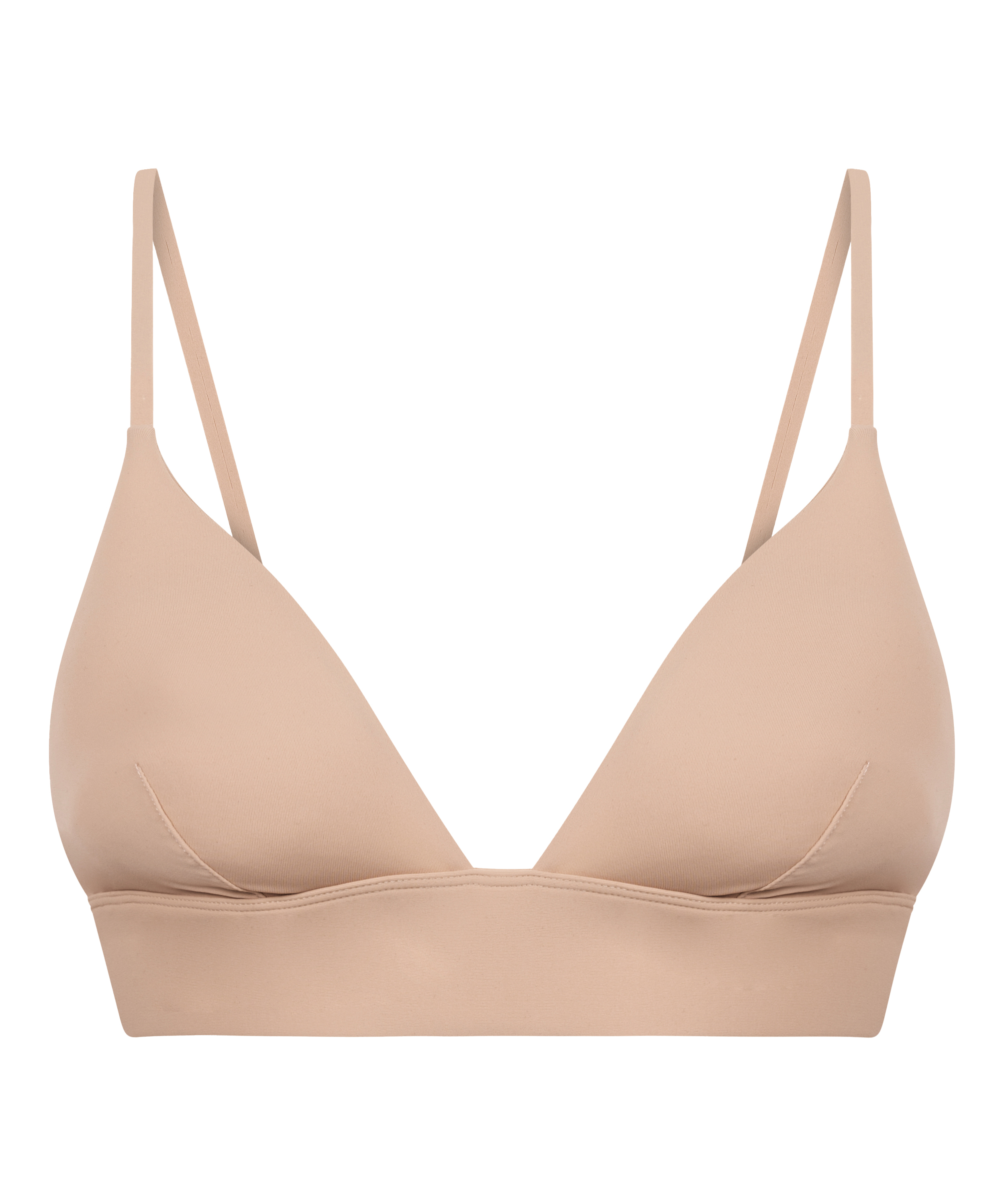 Triangle Brassière Smooth, Beige, main