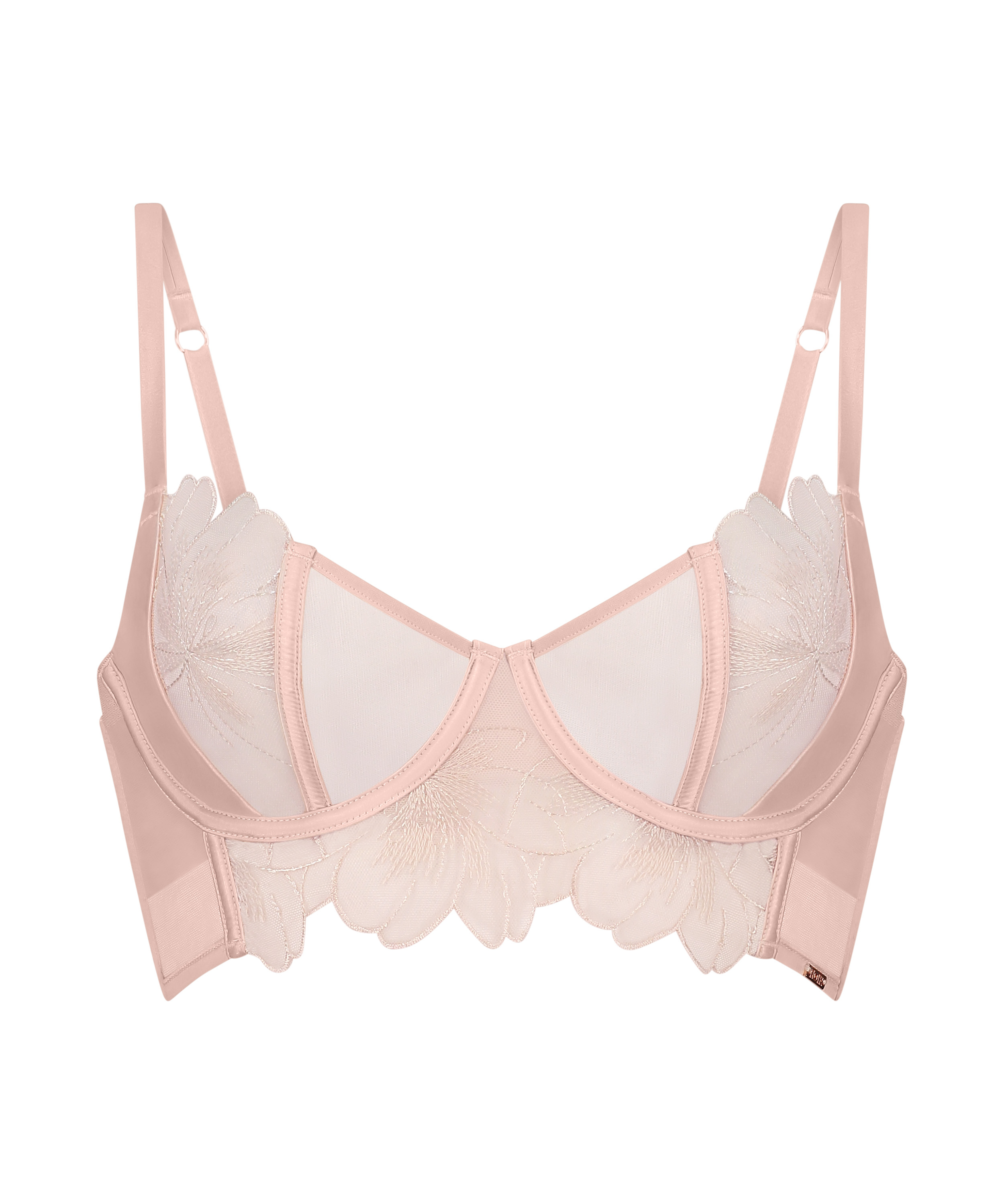 Soutien-gorge longline à armatures non préformé Sher, Rose, main