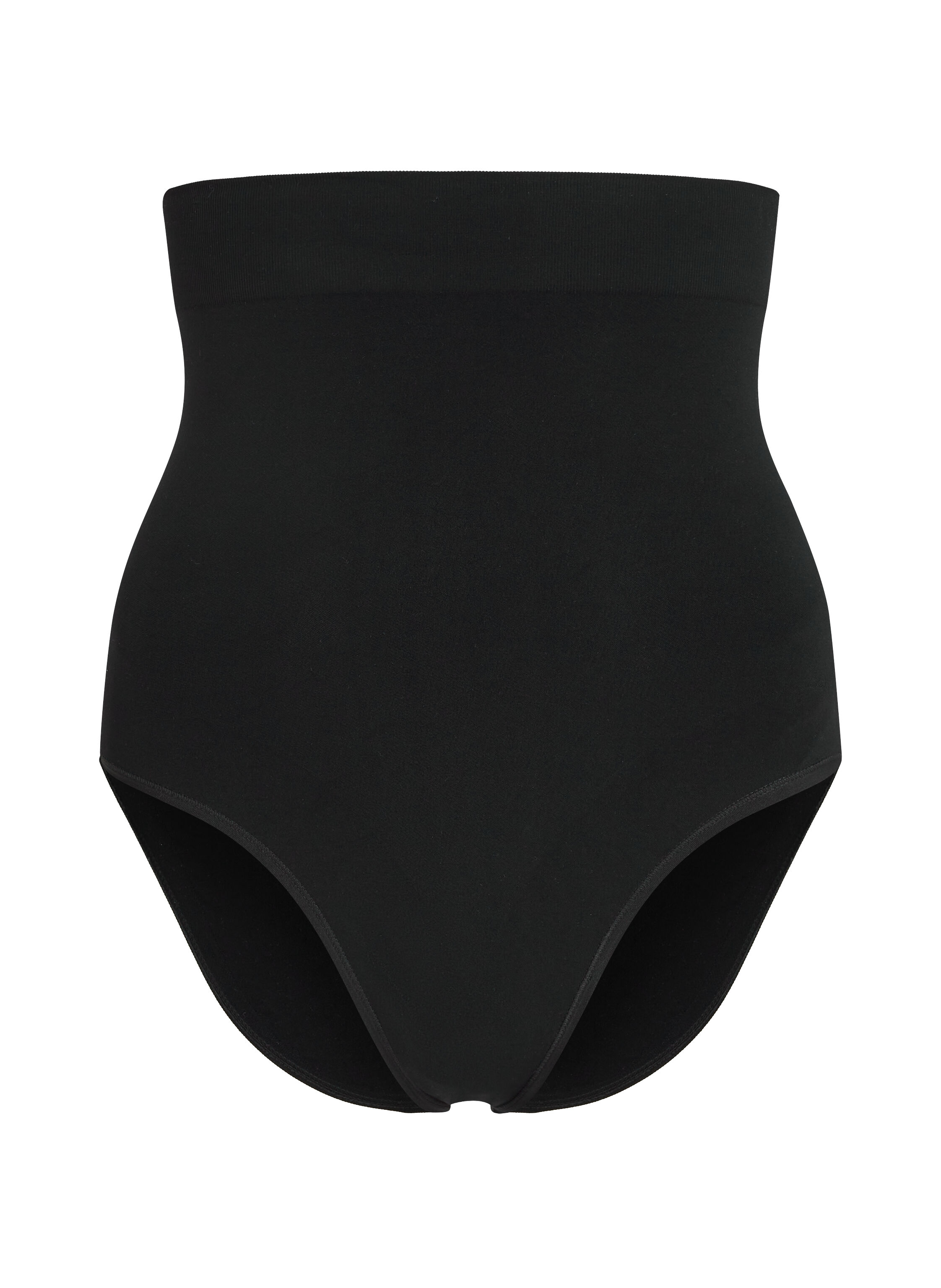 Slip Rio taille haute sans coutures mettant en valeur la silhouette, Noir