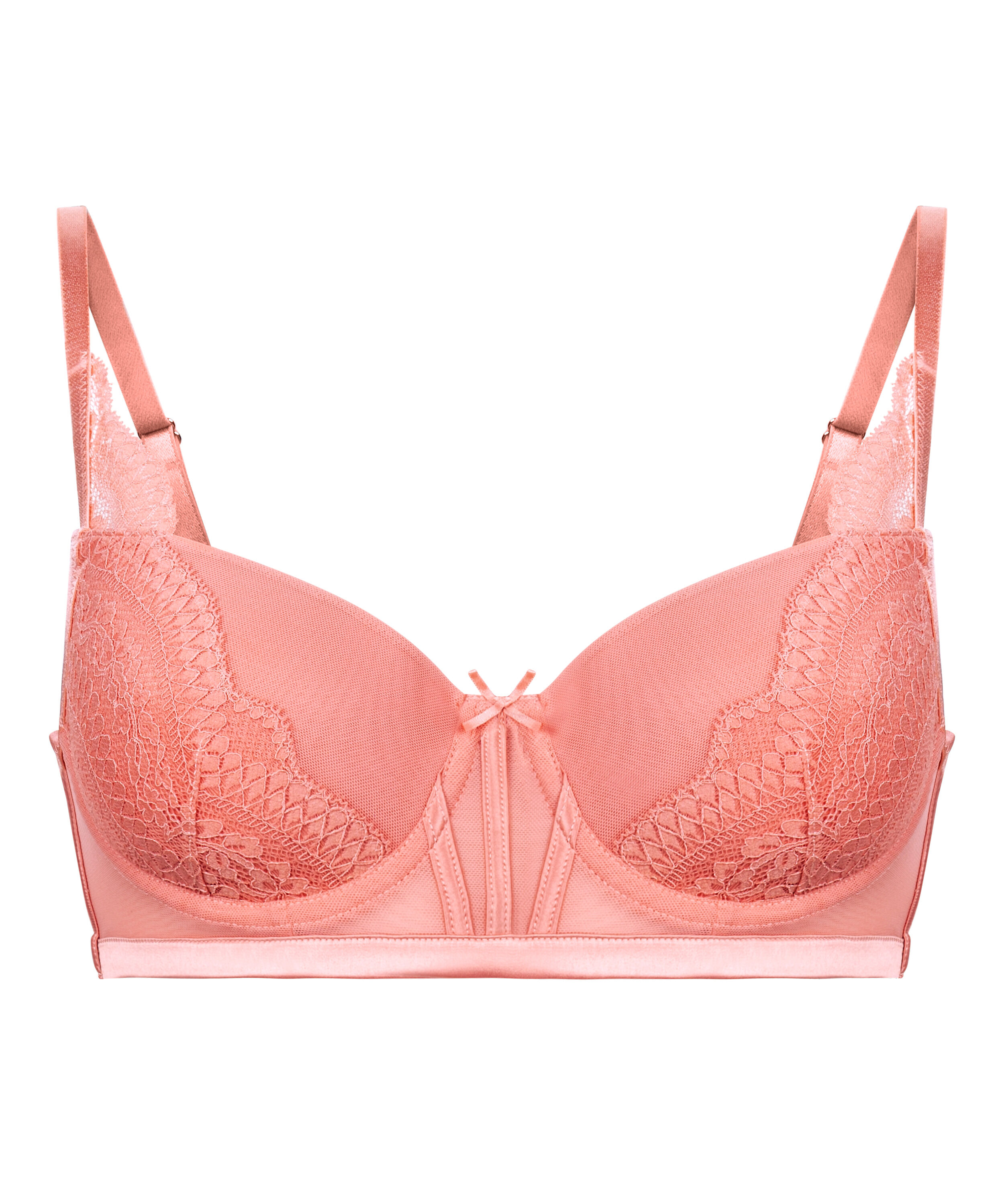 Soutien-gorge push-up &agrave; armatures Robijn, Rose