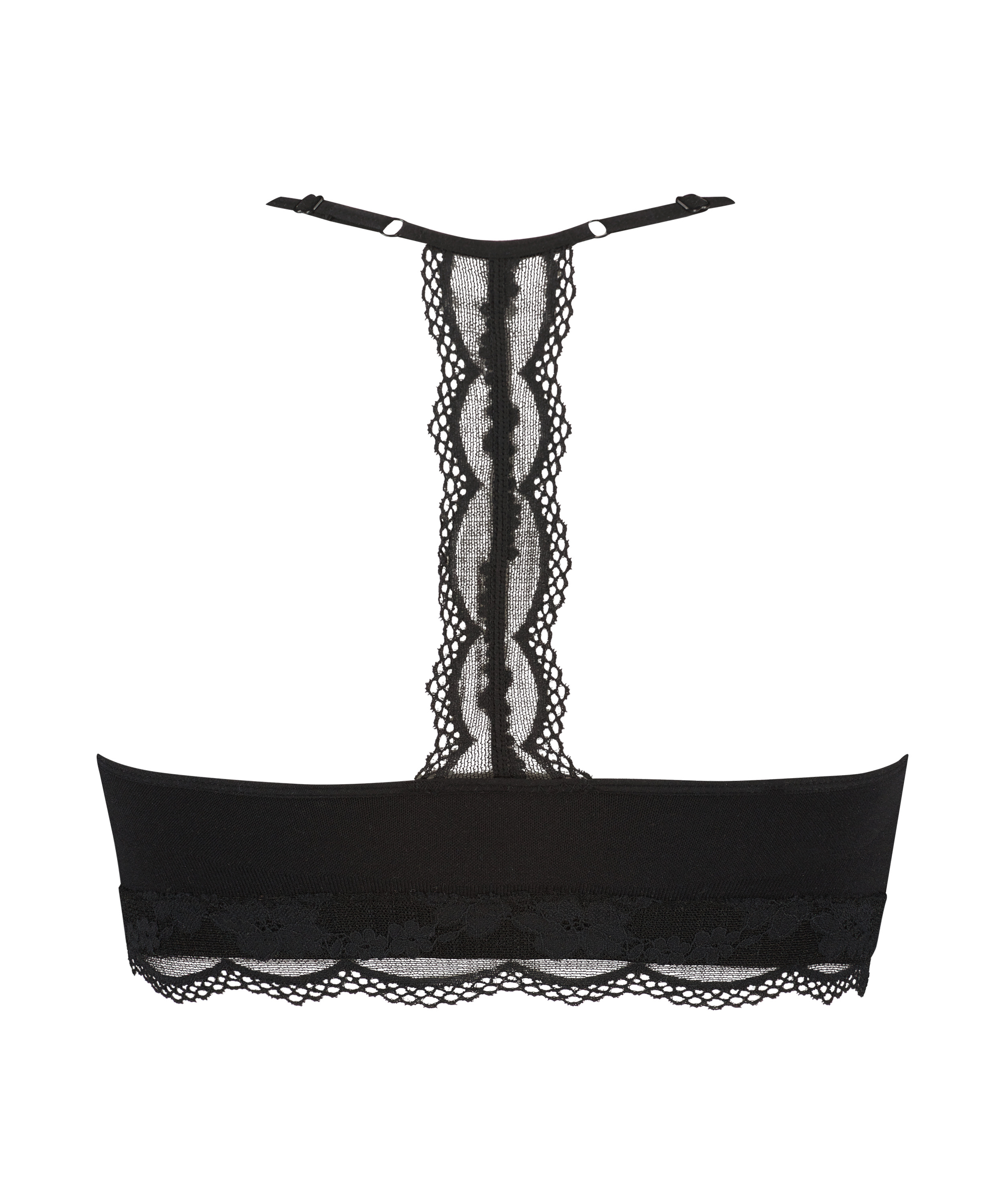 Brassière sans couture Marine, Noir, main