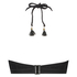 Haut de bikini Croptop à armatures Borneo Mesh, Noir
