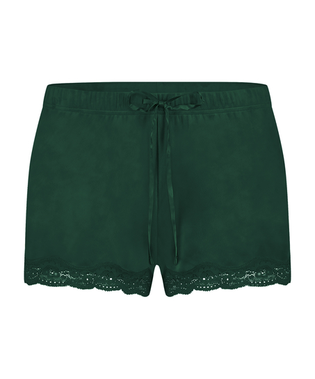 Short velours dentelle, Vert