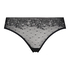 Invisible Slip brésilien Allover Lace (tout en dentelle), Noir