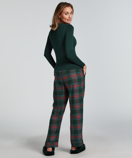 Tall Pantalon de Pyjama Flanelle, Vert