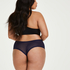 Slip brésilien en forme de V Franzi Curvy, Bleu