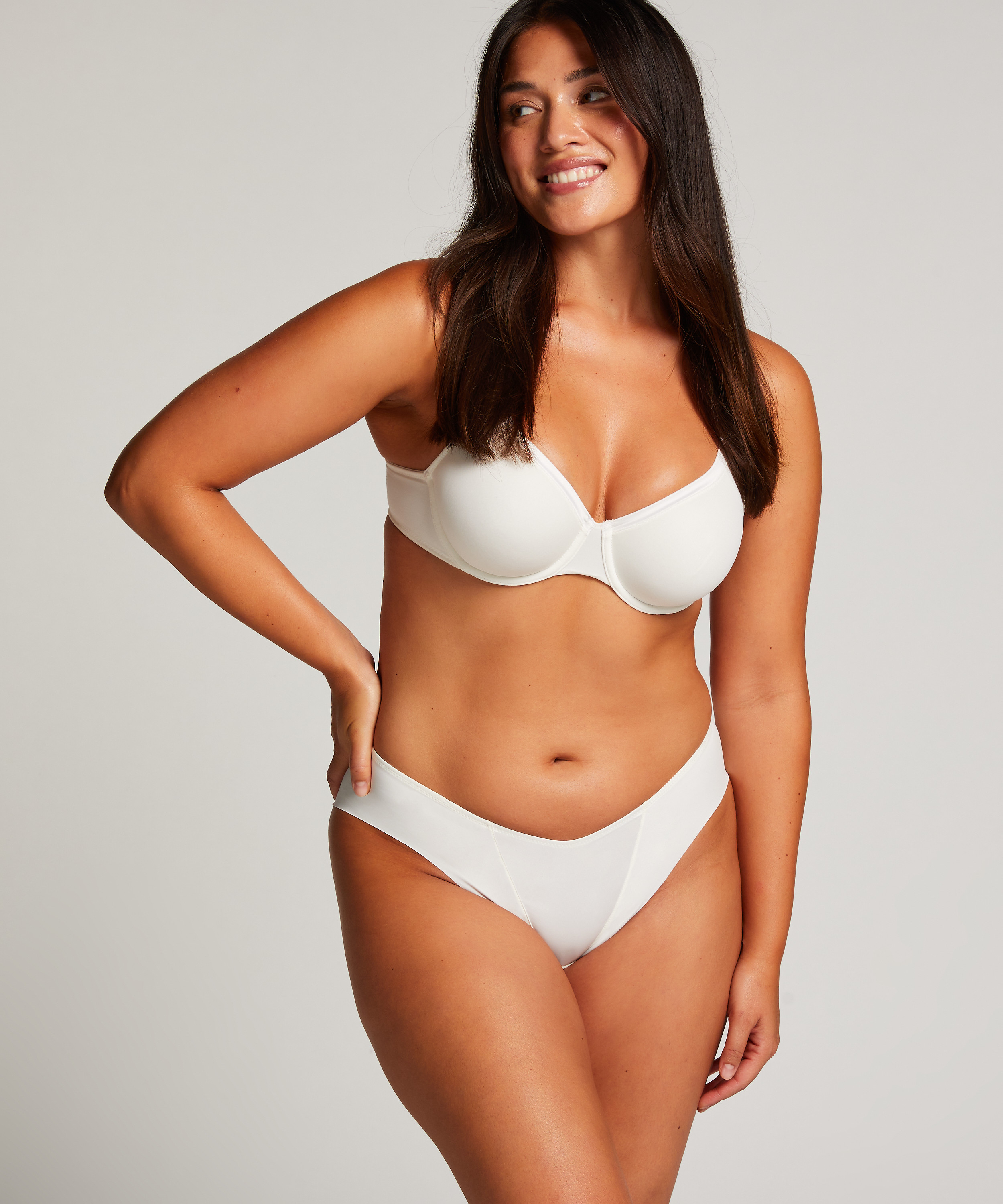 Slip Satin Fleece, Blanc, main