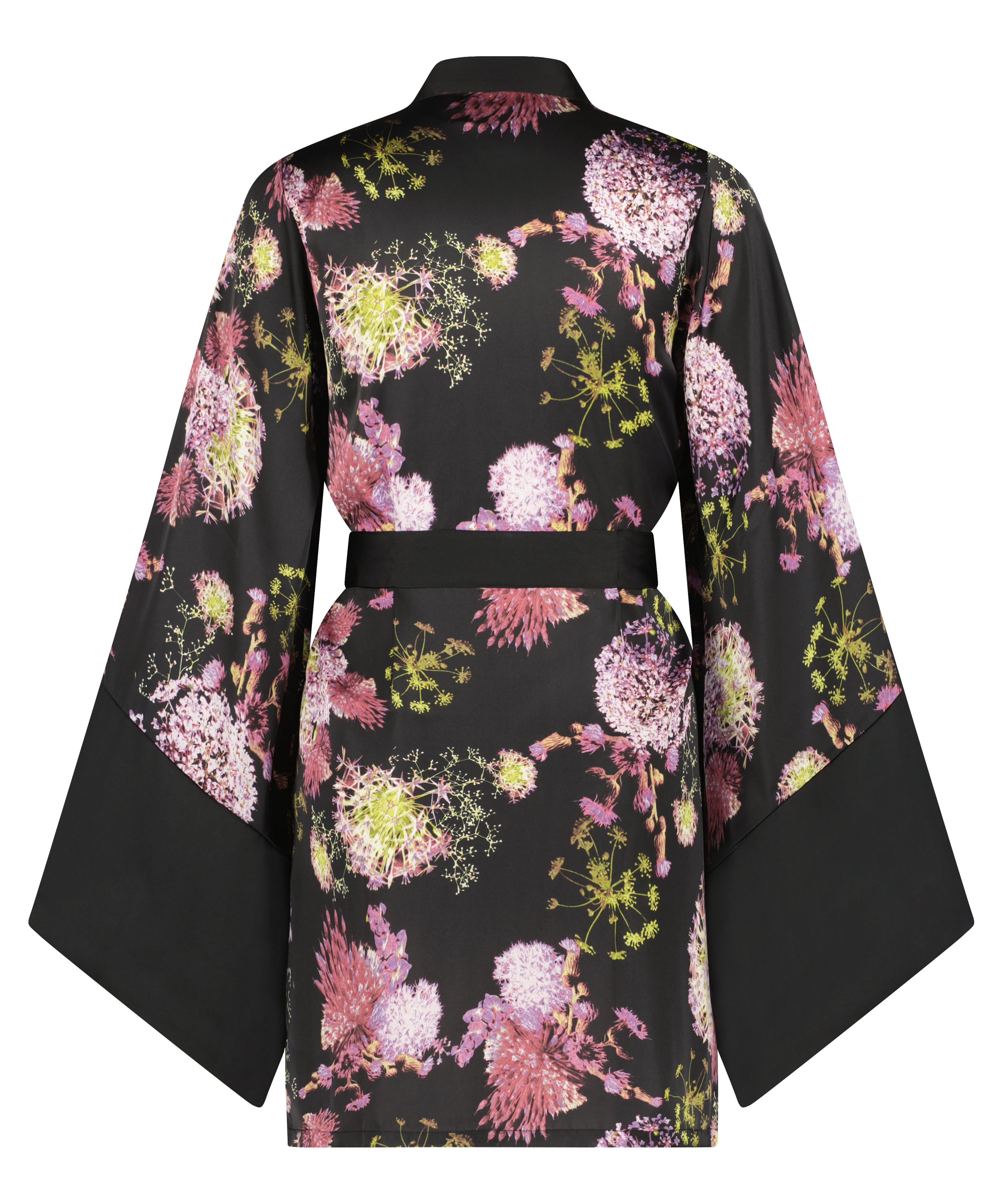 Kimono Satin, Noir, main