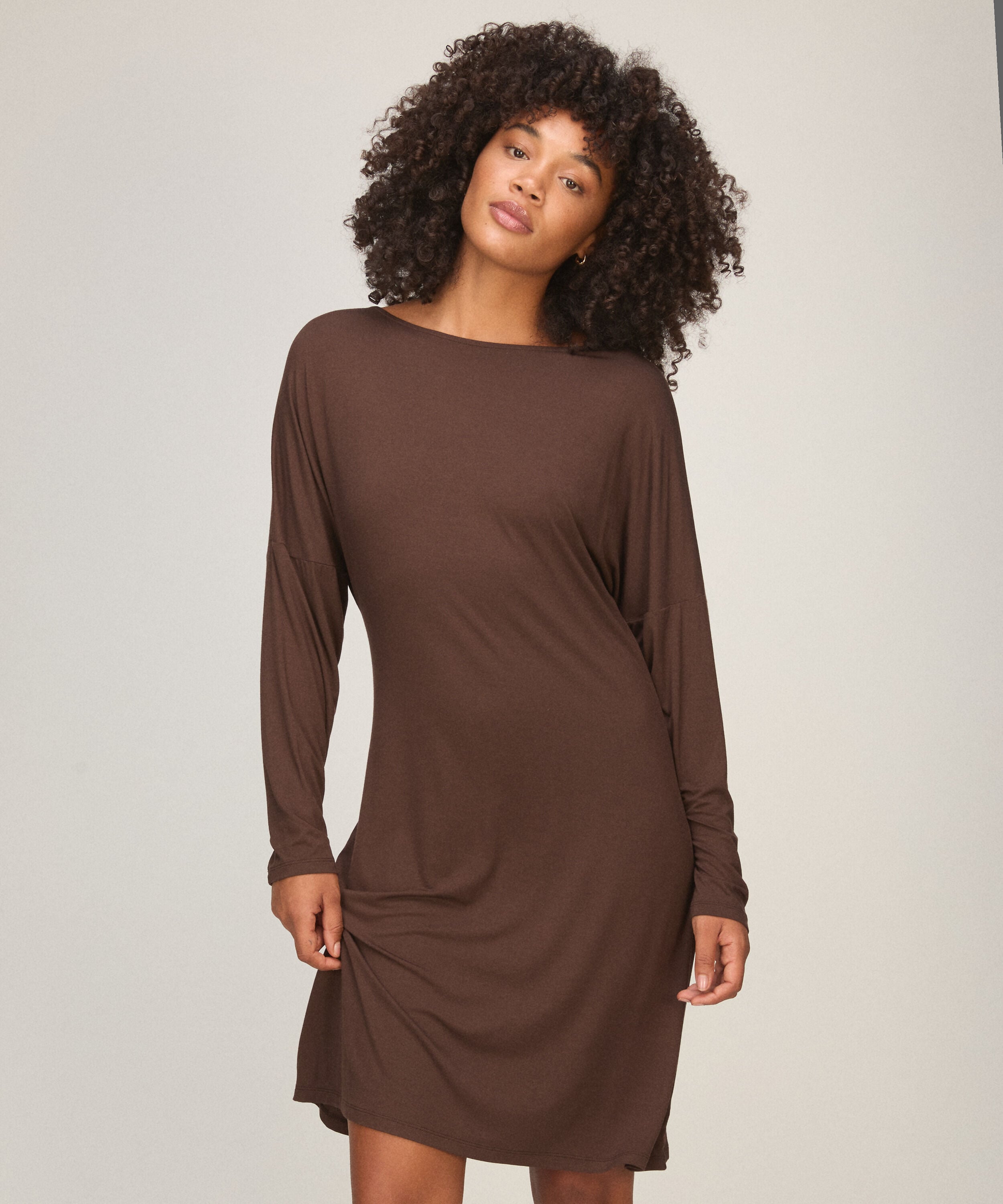 Nightshirt Jersey Essential, Marron Nightshirt Jersey Essential, Marron