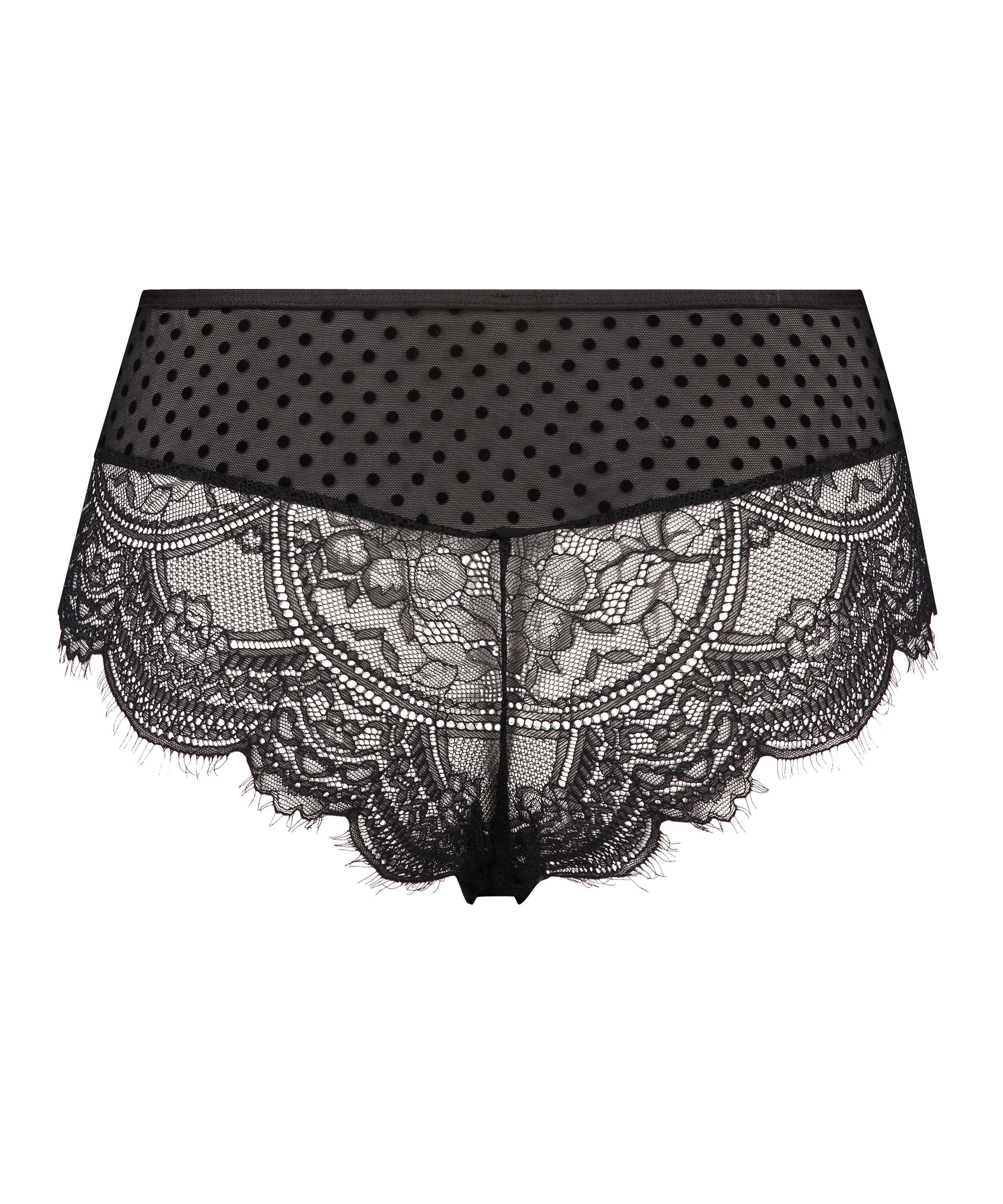 Slip brésilien Aylin Curvy, Noir, main