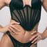 Bustier Paige, Noir