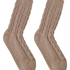1 paire de chaussettes tricotées, Beige