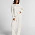 Pyjama Top Loose Pointelle, Blanc