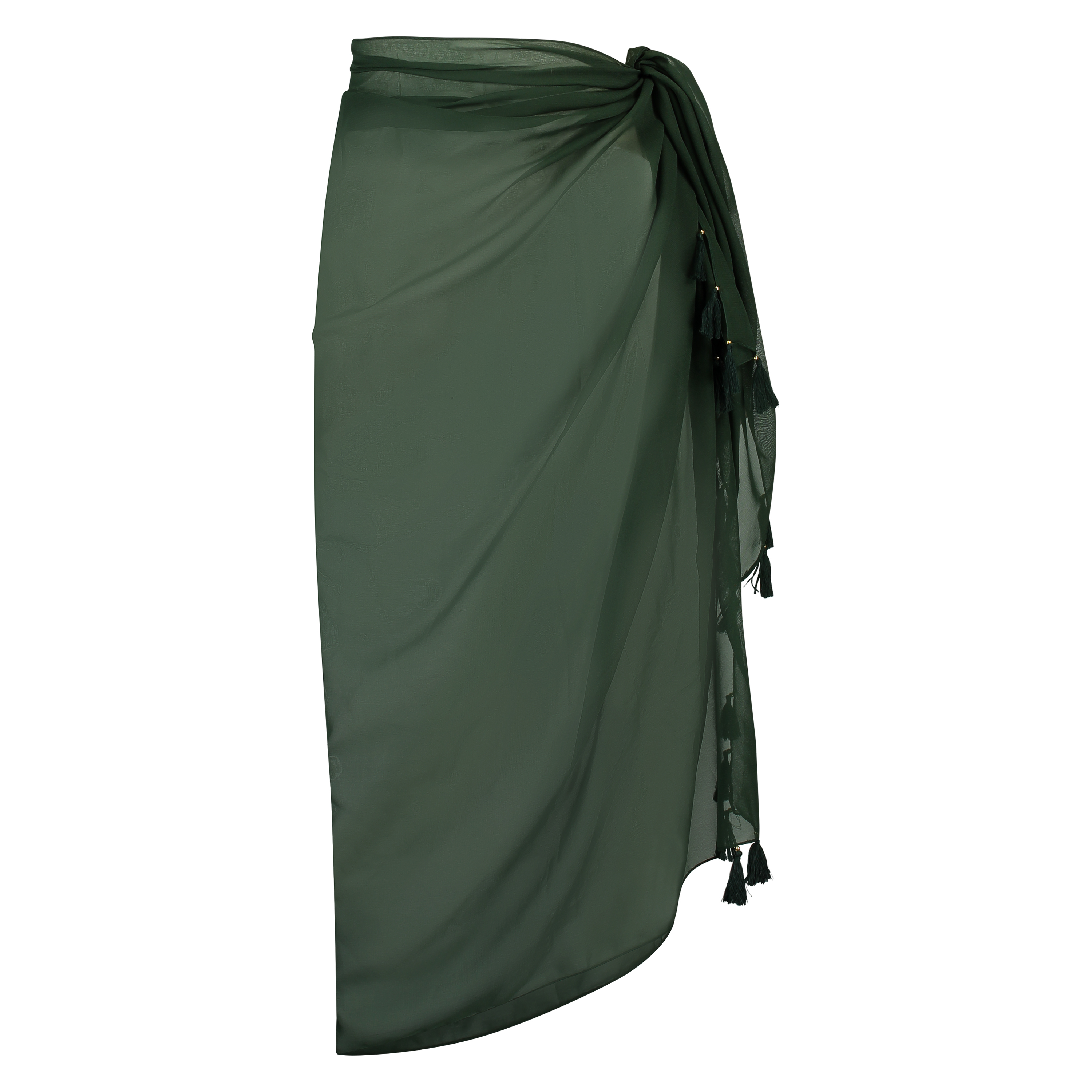 Paréo chiffon, Vert, main